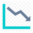 Diagramm Mit Abwartstrend Abwartstrend Abwartstrend Symbol