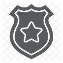 Polizei Abzeichen Sheriff Symbol