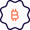 Abzeichen Bitcoin  Symbol