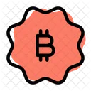 Abzeichen Bitcoin  Symbol