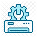 Ventilation Icons Color Blue Symbol