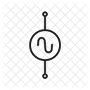 Ac Voltage Source  Icon