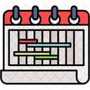 Academic Calendar Planner Schedule Icon