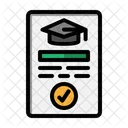 Academic Certificat  Icon