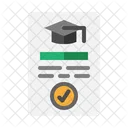 Academic Certificate  Icon