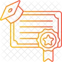 Diploma Degree Certificate Icon