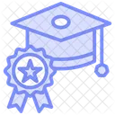 Academic Excellence Duotone Line Icon Icon