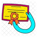 Vibrant Achievement Certificate Illustration Academic Recognition Certificate Of Achievement Icon