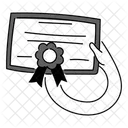 Black Monochrome Achievement Certificate Illustration Academic Recognition Certificate Of Achievement Symbol
