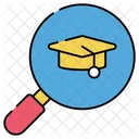 Academic Search Educational Research Educational Analysis Icon