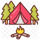 Acampamento  Ícone