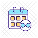 Permanente Calendario Programacao Ícone