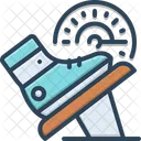 Accelerate Gas Pedal Brake Pedal Icon