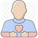 Acceptation De Soi Meme Icone Couleur Lineaire Icône