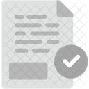 Acceptation Approbation Consentement Icône