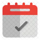 Schedule Calendar Accepted Icon