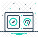 Accepted Fingerprint Biometric Icon