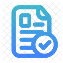 Curriculum Vitae Check Simple Icon
