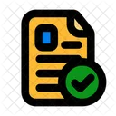 Curriculum Vitae Check Simple Icon