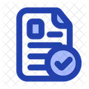 Curriculum Vitae Check Simple Icon