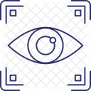 Acces Biometrique Identification Biometrique Des Yeux Biometrie Icône
