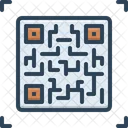 Acces Au Code Qr Code Qr Technologie Icône