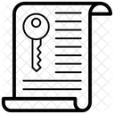 Acces Aux Documents Fichier Autorise Cle De Fichier Icône