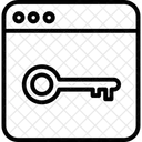 Acces Web Cle Web Verrouillage Web Icône