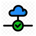 Acceso Marca De Verificacion Nube Icono