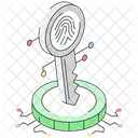 Acceso Biometrico Llave Clave De Acceso Icono