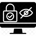 Acceso De Bloqueo De Computadora Vista Oculta Ojo Icono