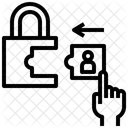 Acceso A Datos Seguridad De Datos Desbloqueo De Datos Icono