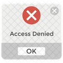 Acceso denegado Icono