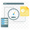 Velocidad Web Optimizacion Web Panel Web Icono