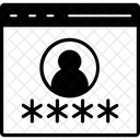 Acceso De Usuario Contrasena Pagina Web Icono