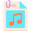 Archivo adjunto de sonido  Icono