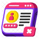 Private Alert Cyber Icon