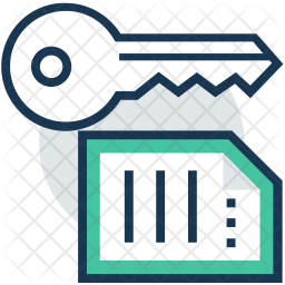Access file Icon - Download in Colored Outline Style