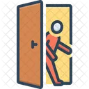 Access Entry Admission Entrance Way In Approach Penetration Admittance Door Icon