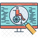 Accessibility Optimization Search Icon