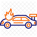Accident Car In Fire  Icon