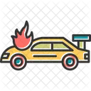 화재 사고 차량  아이콘