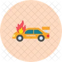 화재 사고 차량  아이콘