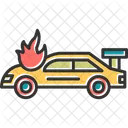 Accident Car In Fire  Icon