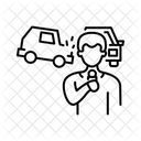 News Correspondent Accident Icon
