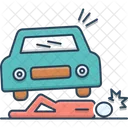 Accidental Death Accidental Death Lying Injured Careless Insurance Icon