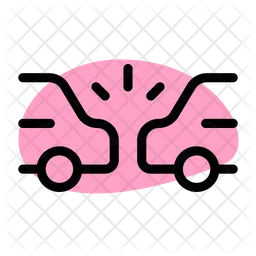 Accidente automovilístico  Icono