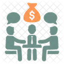 Accionista Dinero Crowdfunding Icono