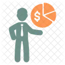 Accionista Accion Dolar Icono