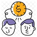 Accionistas Inversion Dinero Icono